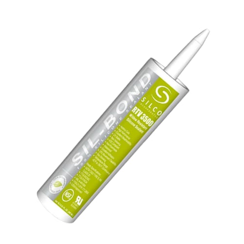 Sil-Bond - Rtv 3500 Silicone Caulk - Translucent - Solid White - 10.3oz Cartridge